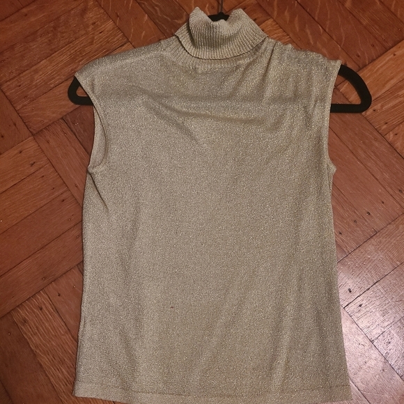 The Limited Tops - Vibtage The limited turtle neck glitzy sleeveless top